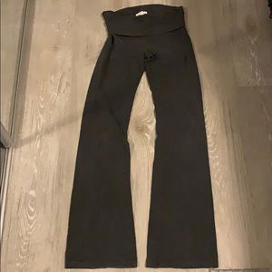 Dark grey boot leg yoga pants